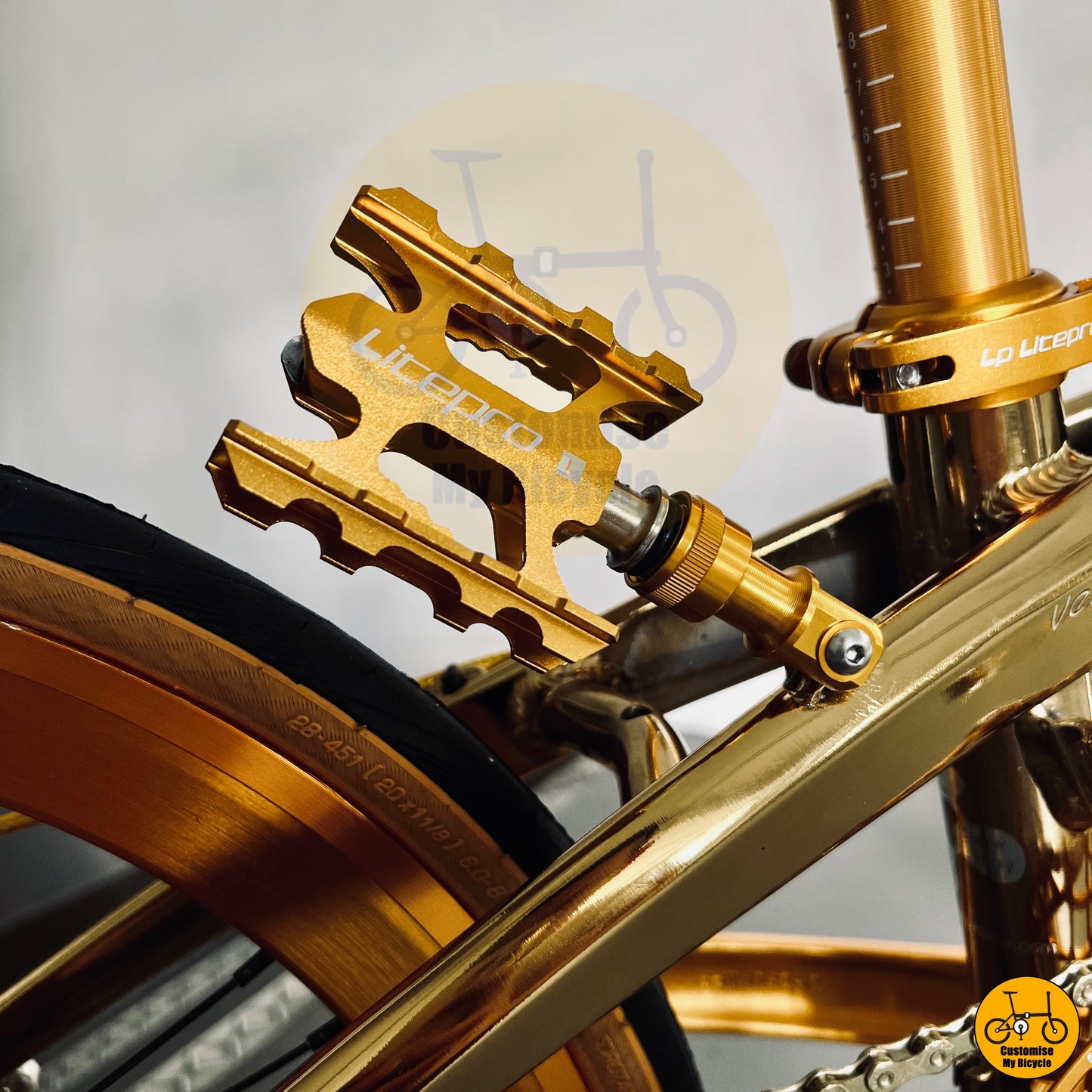 Gold Plated Lightweight Folding Bike β Crius Velocity 22-inch Performance Ride