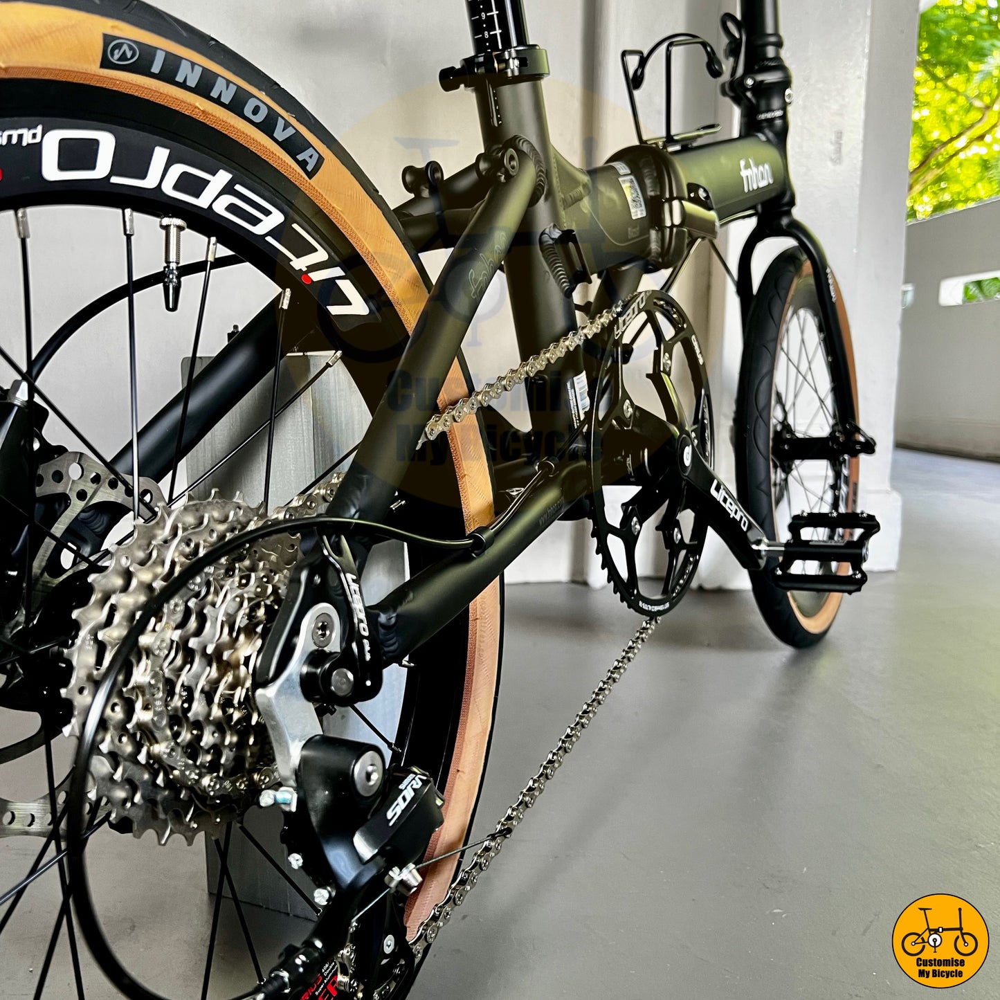 Fnhon Blast 20-Inch Foldable Bicycle β Matte Black Frame with a Timeless Appeal