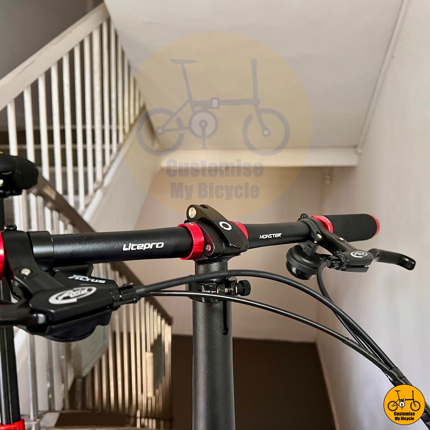 Loud bell on Fnhon Blast 20-Inch Foldie – A Red & White Compact Bicycle for Stylish City Rides