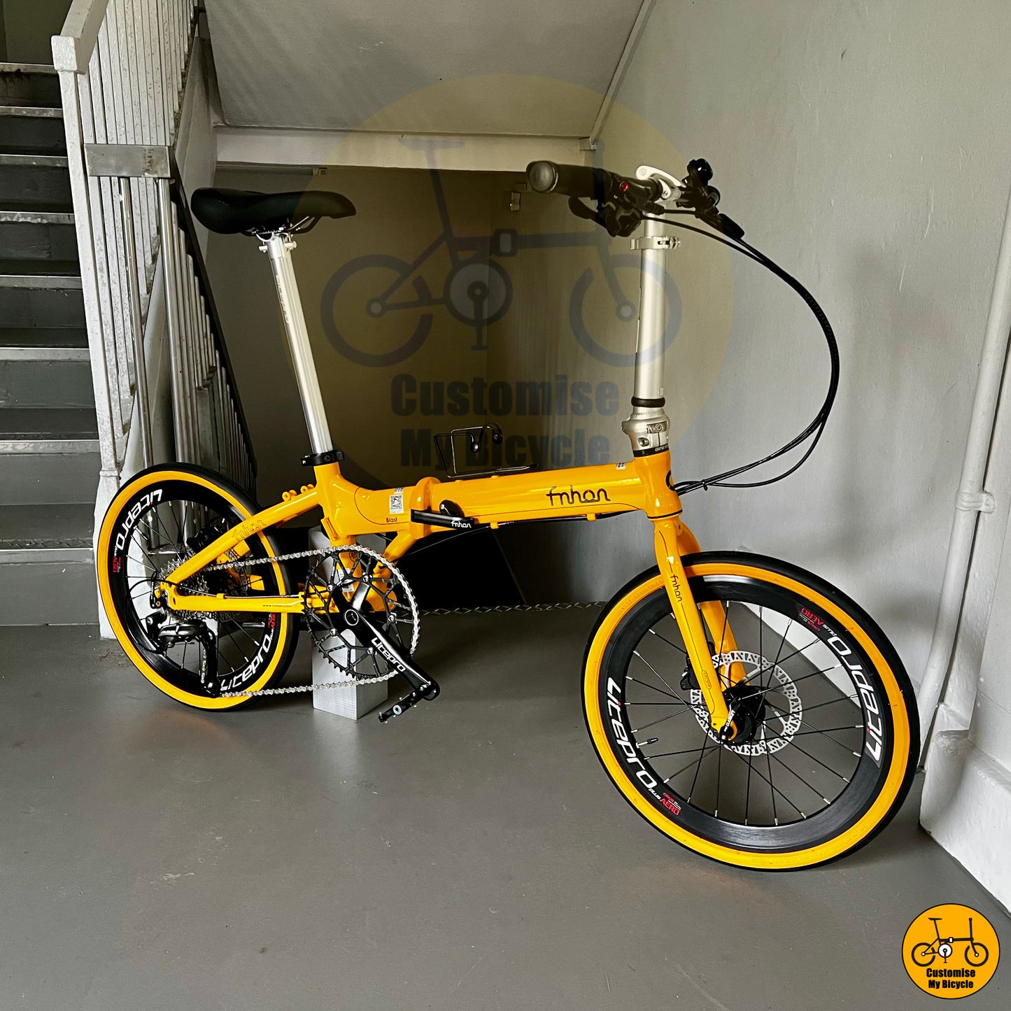 Shimano M2000 Equipped Fnhon Blast 20-Inch Folding Bike β Seamless Gear Shifting for Speed