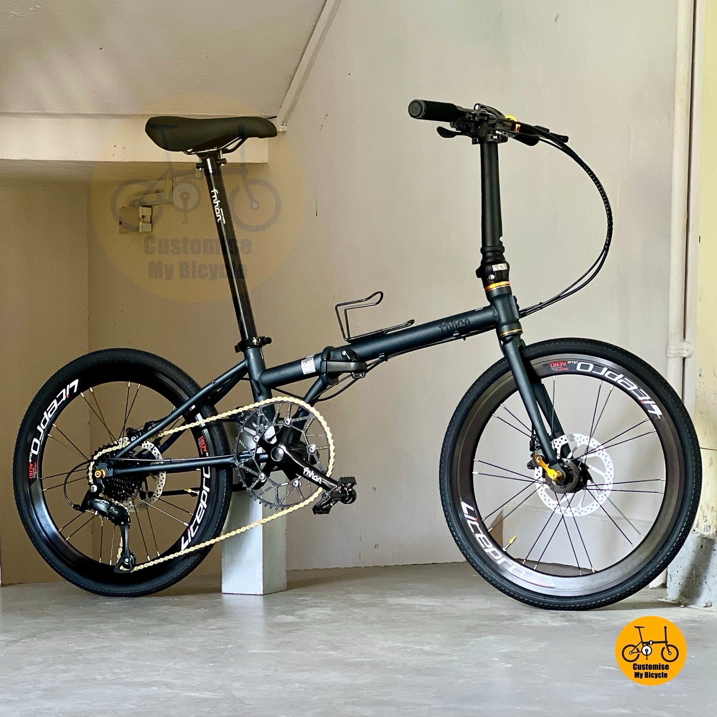 风行蚂蚁腿 FKD2018 22寸 折叠自行车 禧玛诺9速 铬钼钢车架 黛青蓝