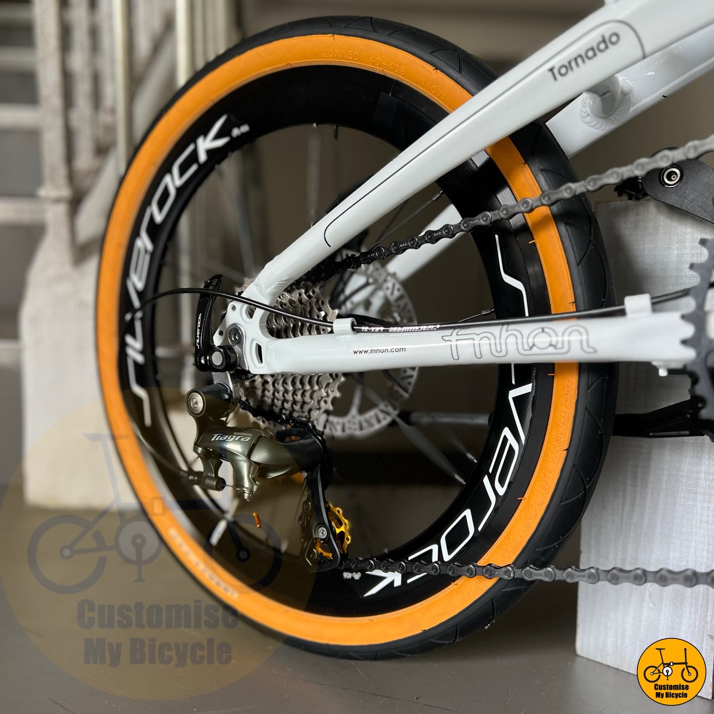 Singapore-ready folding bike with all terrain wheels