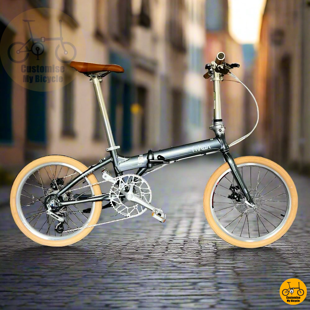 Fnhon Blast 20-Inch Folding Bike – Dolphin Grey Frame for a Classic & Sleek City Ride
