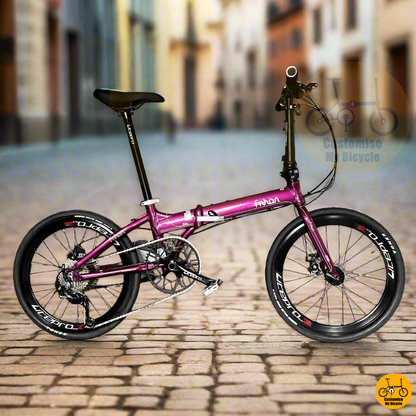 Royale Purple Fnhon Blast 22-Inch Foldable Bicycle – A Sleek & Stylish City Commuter
