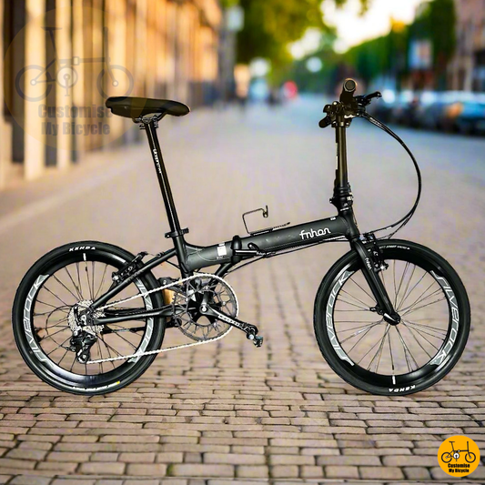 Fnhon Blast 22-Inch Folding Bike – Matte Black Frame for a Sleek & Fast City Ride
