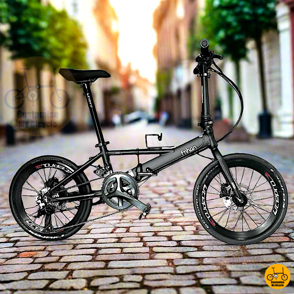 Fnhon Monsoon 22-Inch Folding Bike – Matte Black Frame for a Sleek & Powerful Ride
