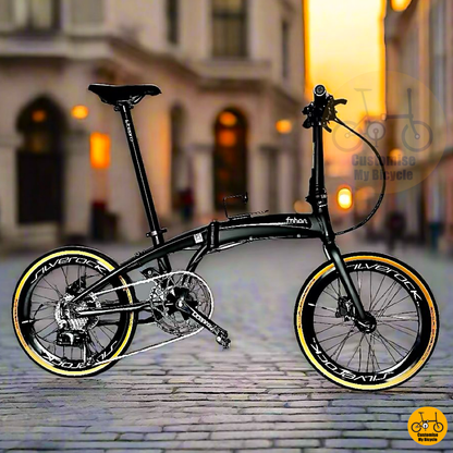 Fnhon Tornado 20-Inch Folding Bike – Matte Black Frame for a Sleek & Stylish Ride
