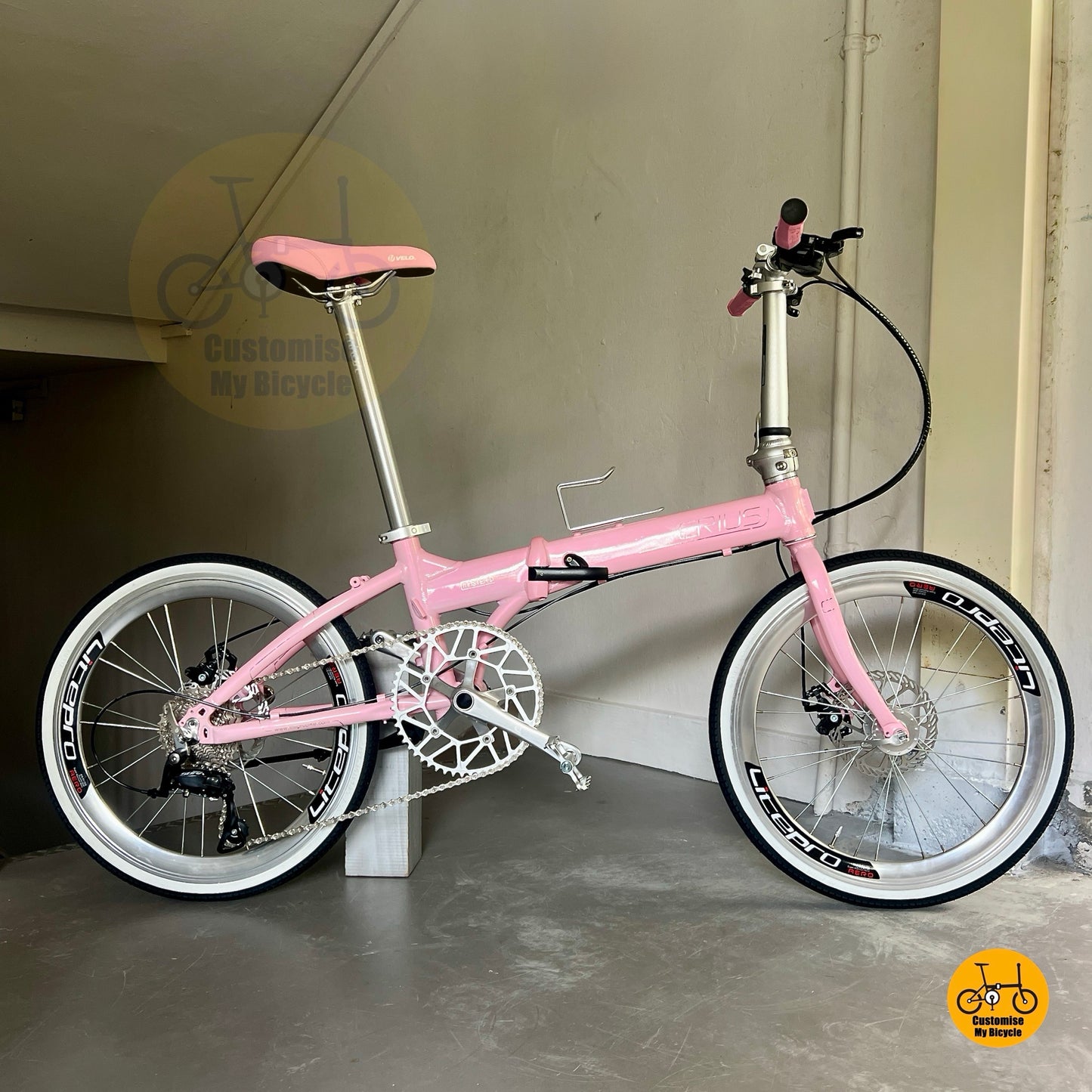 Crius Master 22 Inch Aluminium Folding Bike With Disc Brake And Aero Wheels
