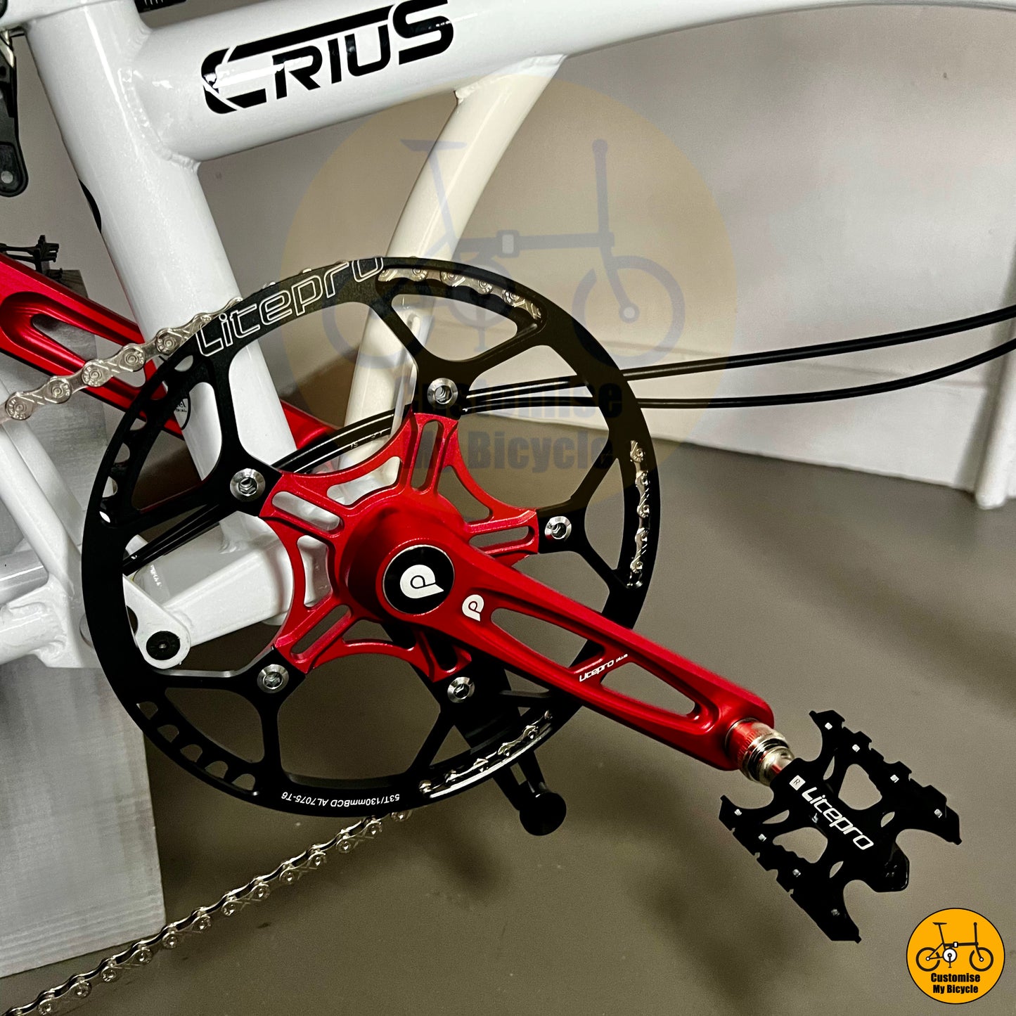 Crius Trifold 18” • Shimano 9s • Snow White