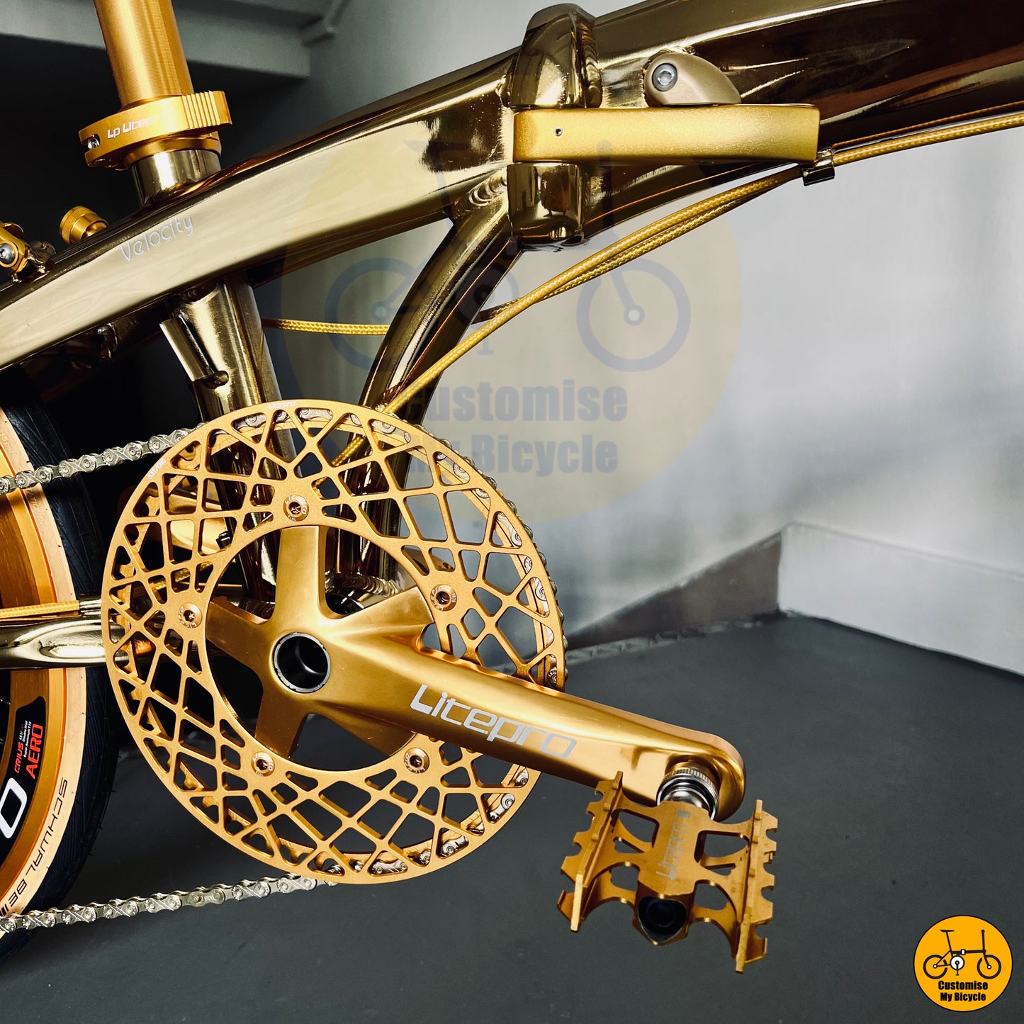 Crius Velocity 22” • Shimano 10s • Vibrant Gold