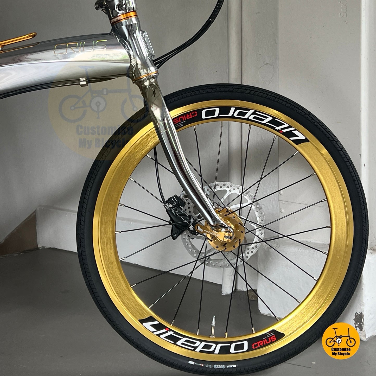 LITEPRO high-profile wheelset on Crius Velocity
