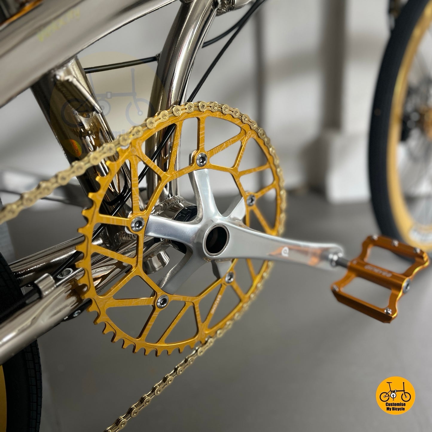 Litepro Hollowtech Crankset on Crius Velocity foldable bike