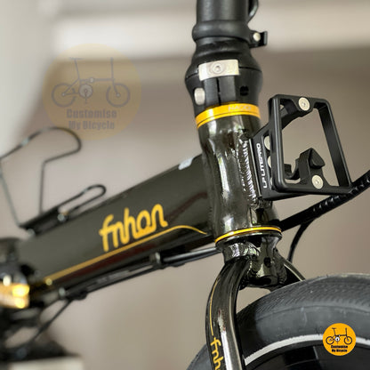 Fnhon Blast foldable bicycle Black Gold lightweight aluminium alloy frame compact city folding bike
