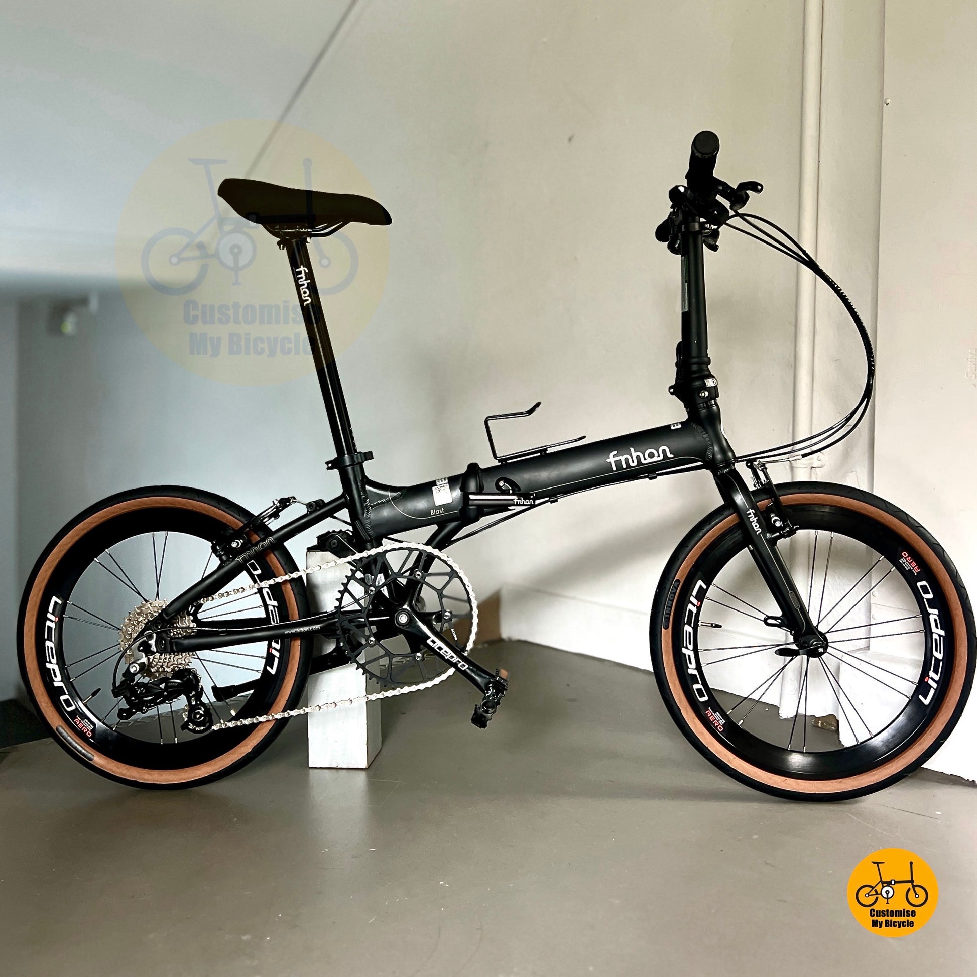 Fnhon Blast folding bike with Litepro crankset
