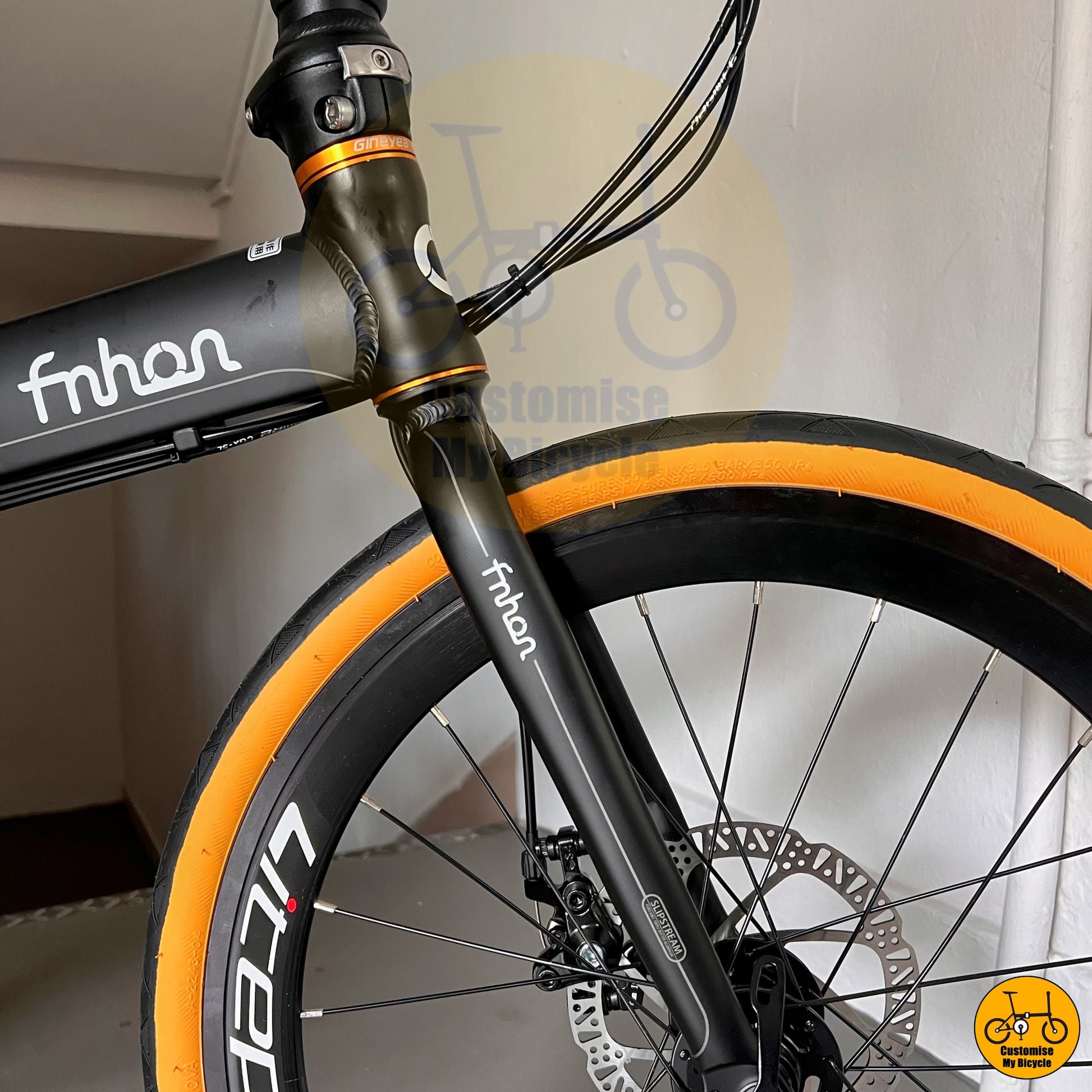 Matte Black Fnhon Blast 22-Inch Foldable Bicycle – A High-Performance Foldie for Commuters
