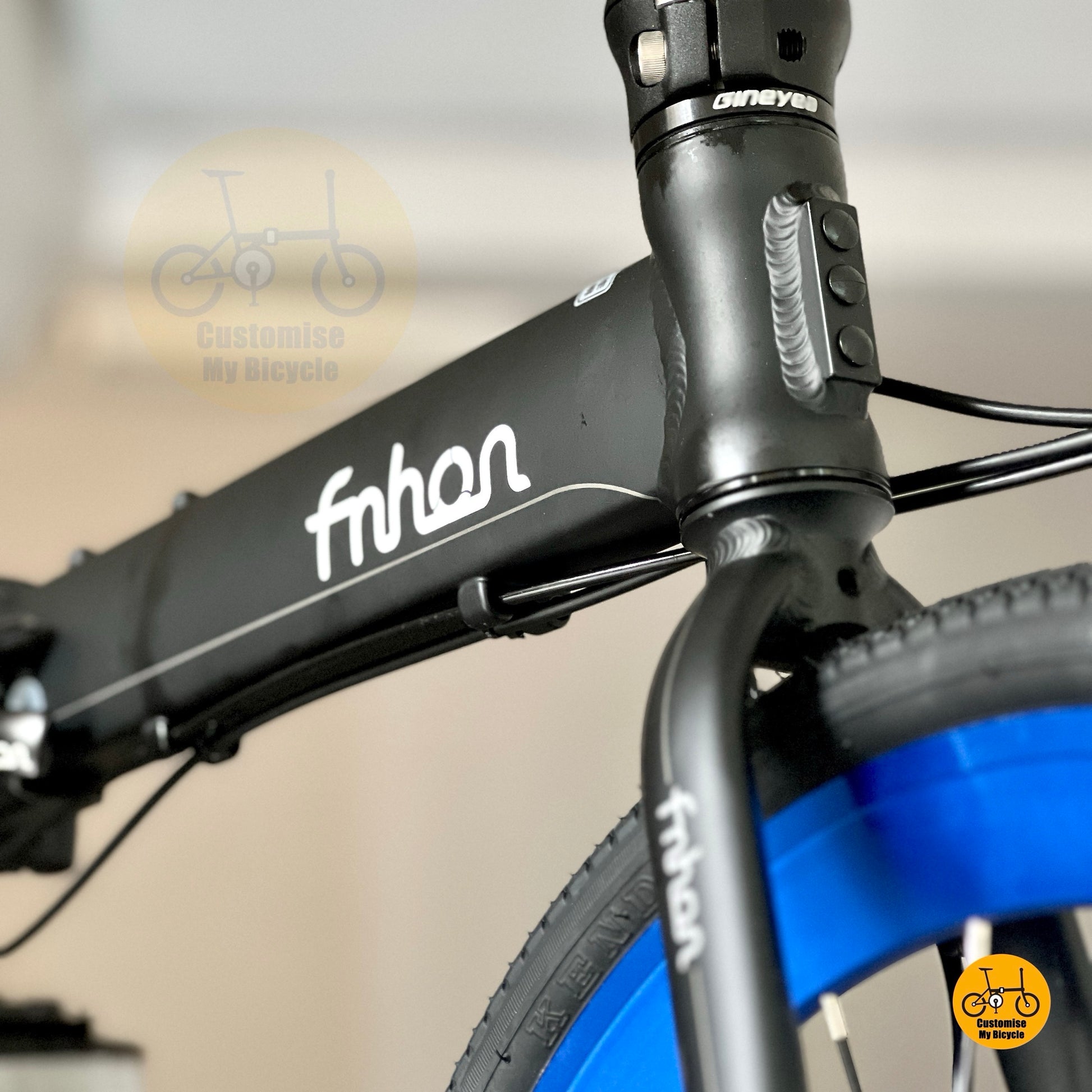 Fnhon Blast lightweight aluminium alloy folding frame detail
