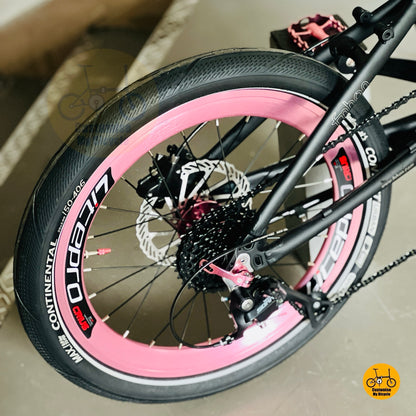 Fnhon Blast 20 inch folding bike Continental Contact Urban tyre fast rolling folding bicycle
