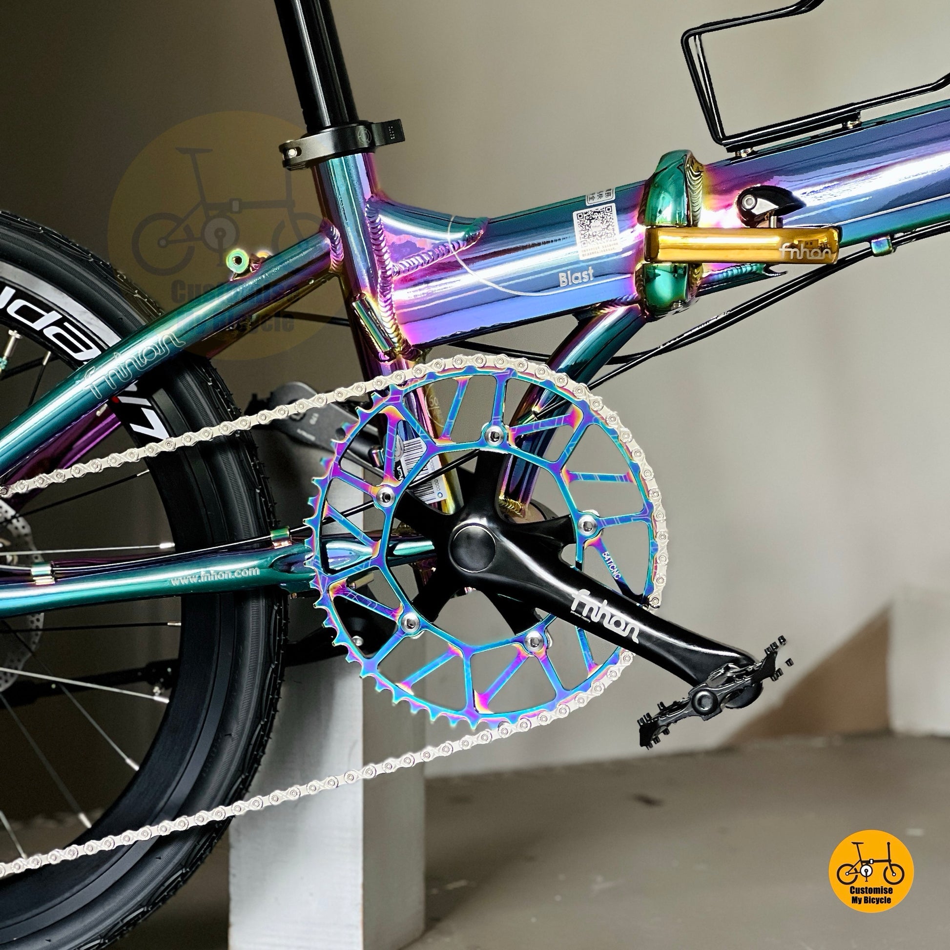 Fnhon Blast foldable bicycle folded compact transport friendly folding bike for MRT and bus