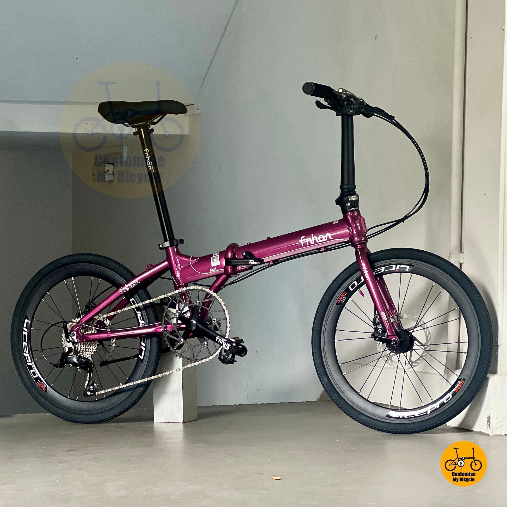 风行KAD2018 22寸 折叠自行车 轻量铝合金车架 禧玛诺9速 城市通勤款