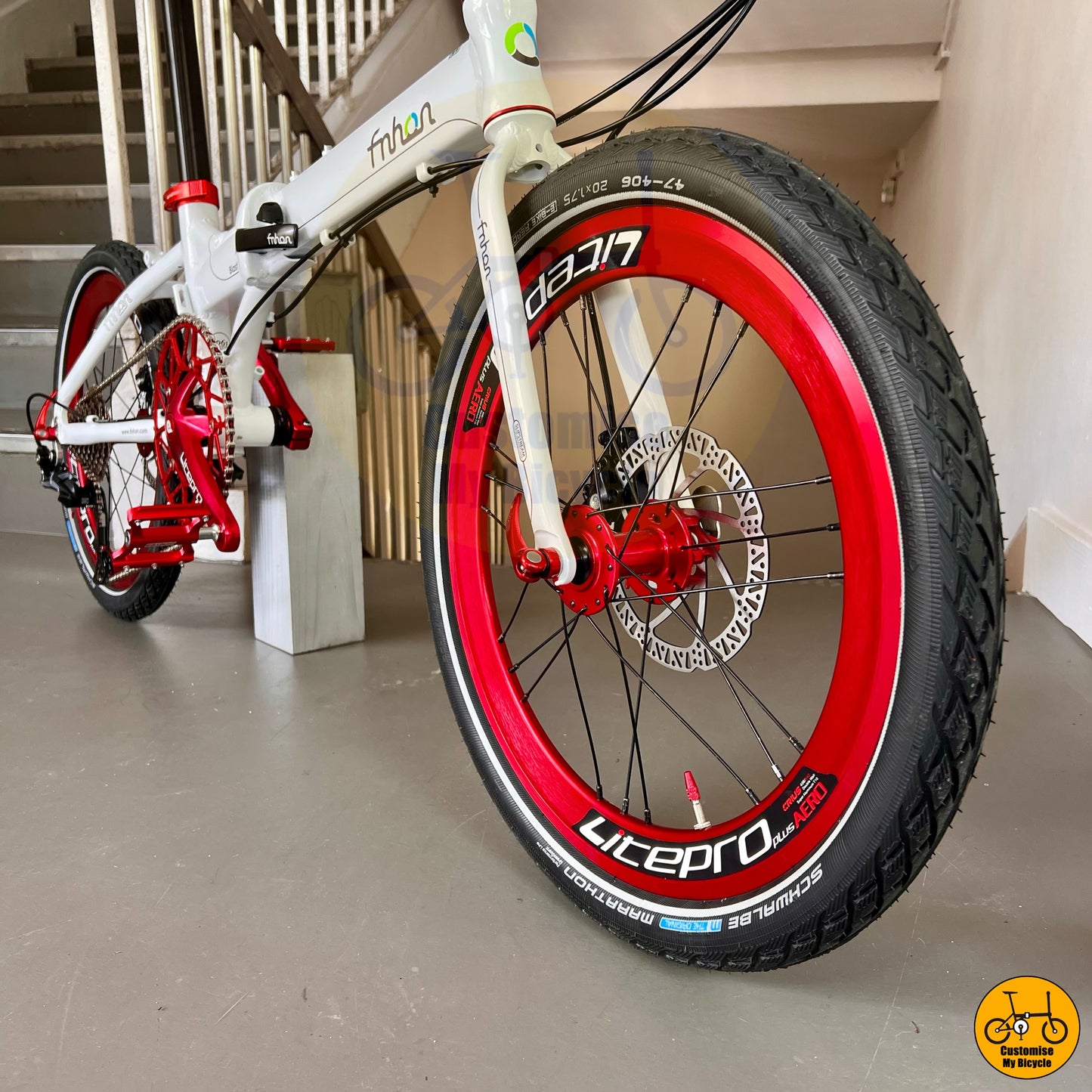 All Terrain tyre on Premium Fnhon Blast 20-Inch Foldie – A Stylish Alternative to Brompton & Birdy
