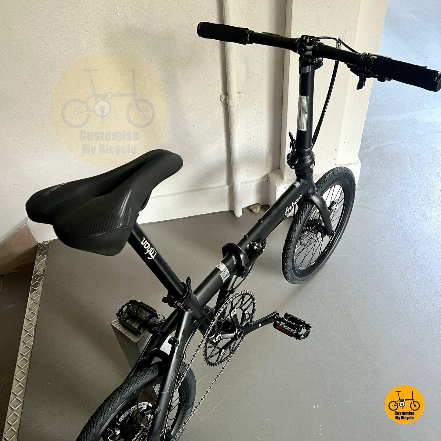 Fnhon Breeze folding bike top view
