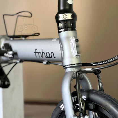 Fnhon Breeze 14" Battleship Grey folding bike with Mechanical wired rim brake