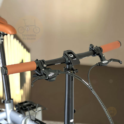 Fnhon Breeze 14" Battleship Grey folding bike frame material colour detail