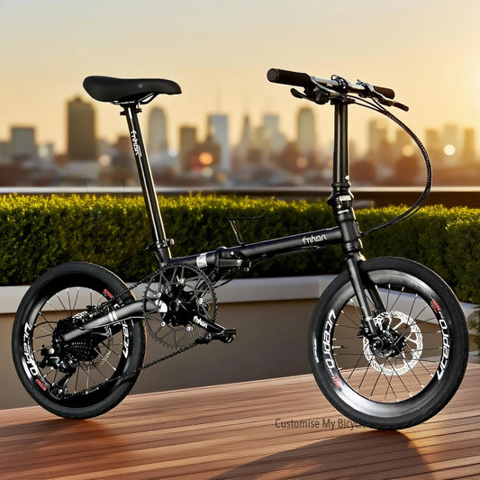 Folding Bike Fnhon Gust 18 Inch Matte Black Shimano 9 Speeds Lightweight Compact Foldable Bicycle Singapore
