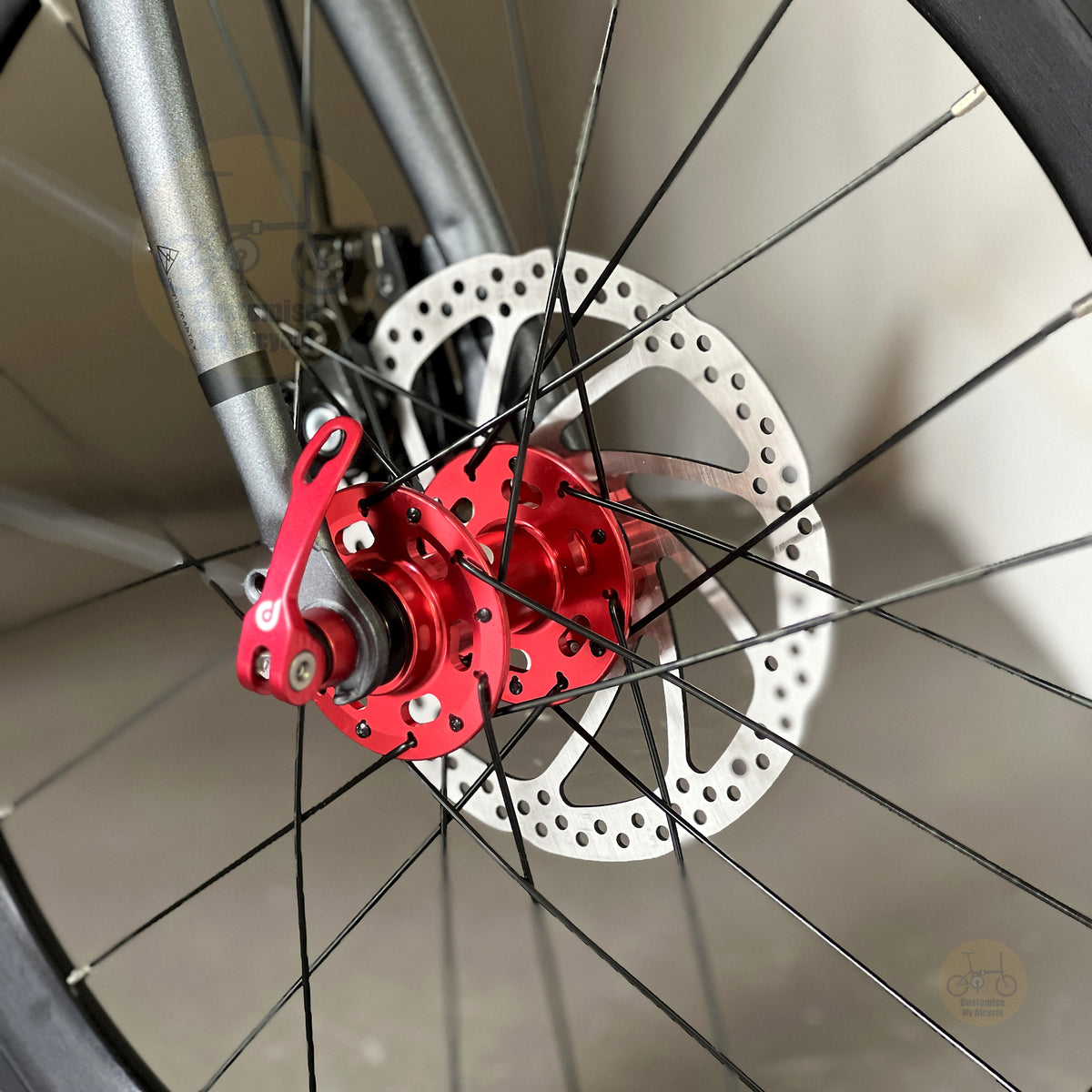 Fnhon Gust 22" Battleship Grey folding bike rear derailleur gearset detail