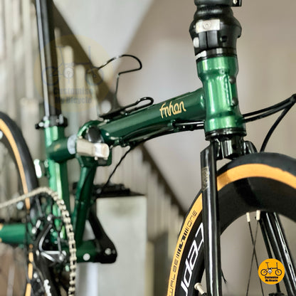 Fnhon Gust large wheel folding bike overall view lower front angle
