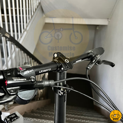 Compact foldable bicycle with high-speed capabilities and sleek look
