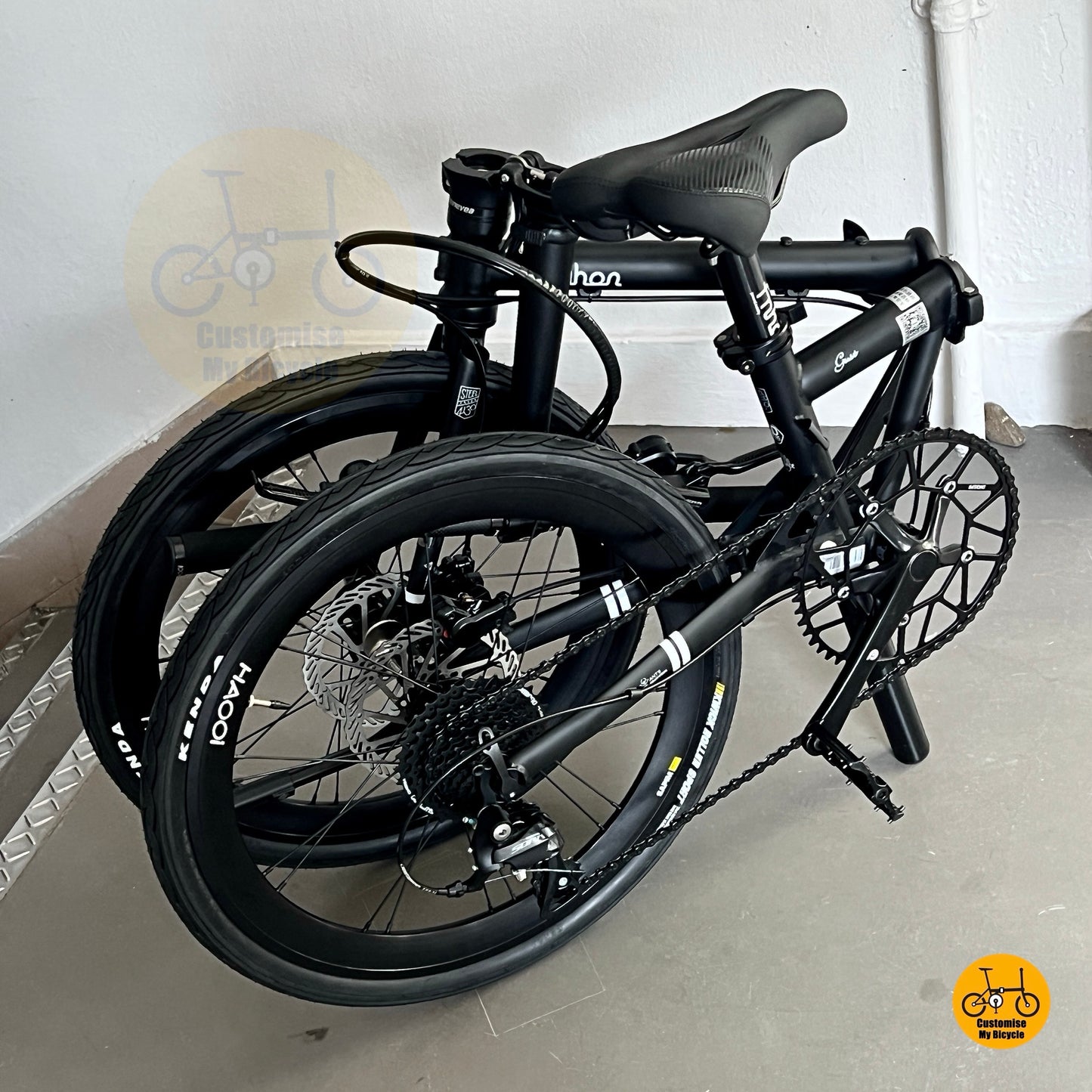 Fnhon Gust 22 Inch Foldable Bicycle Chromoly Steel Frame Shimano 9 Speed Urban Commuter
