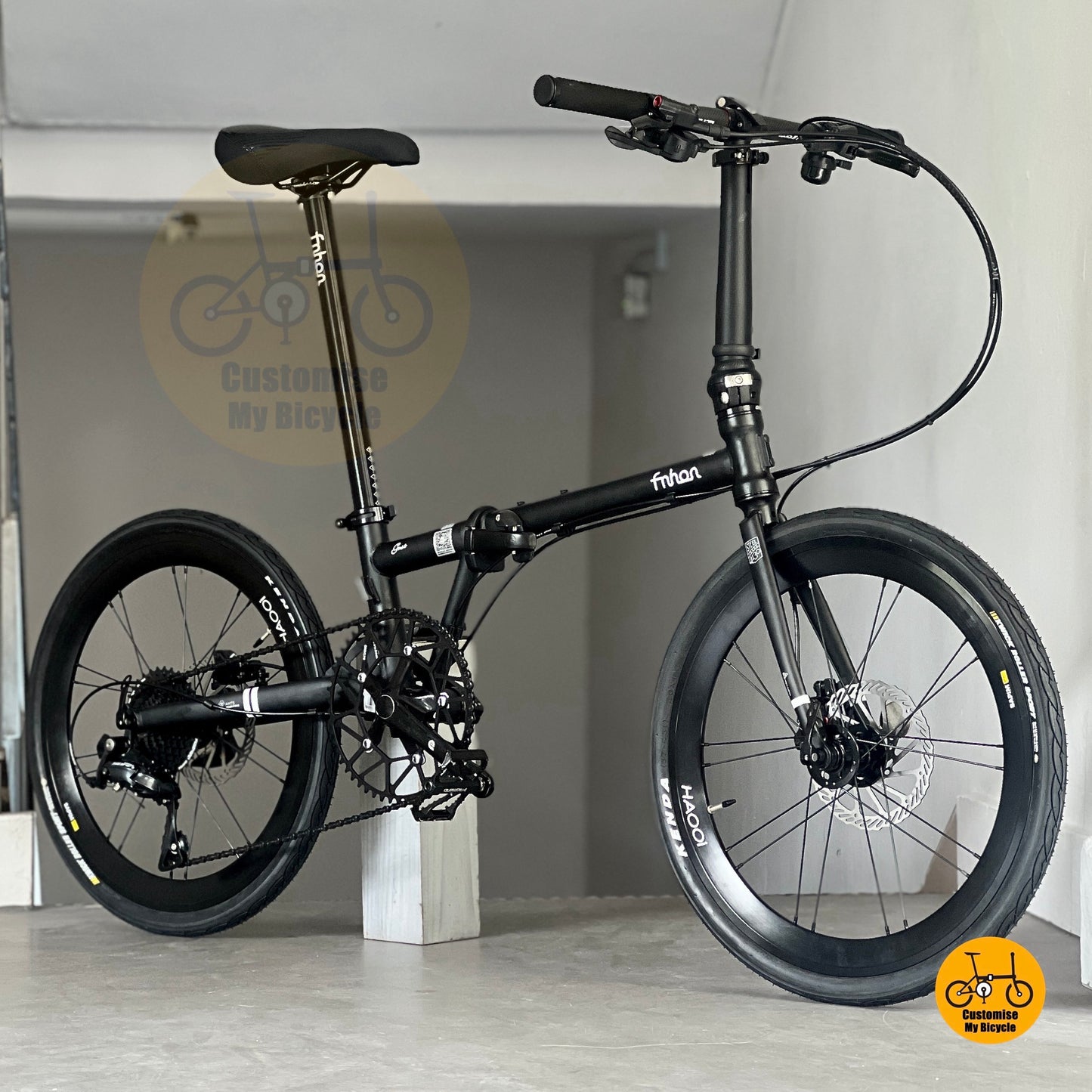 Fnhon Gust 22 Inch Folding Bicycle With Strong Steel Frame Smooth Wheels And Disc Brake
