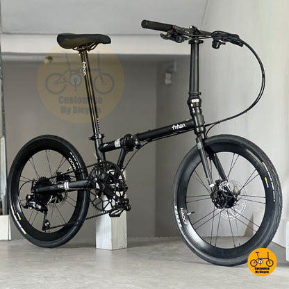 Fnhon Gust 22 Inch Folding Bicycle With Strong Steel Frame Smooth Wheels And Disc Brake

