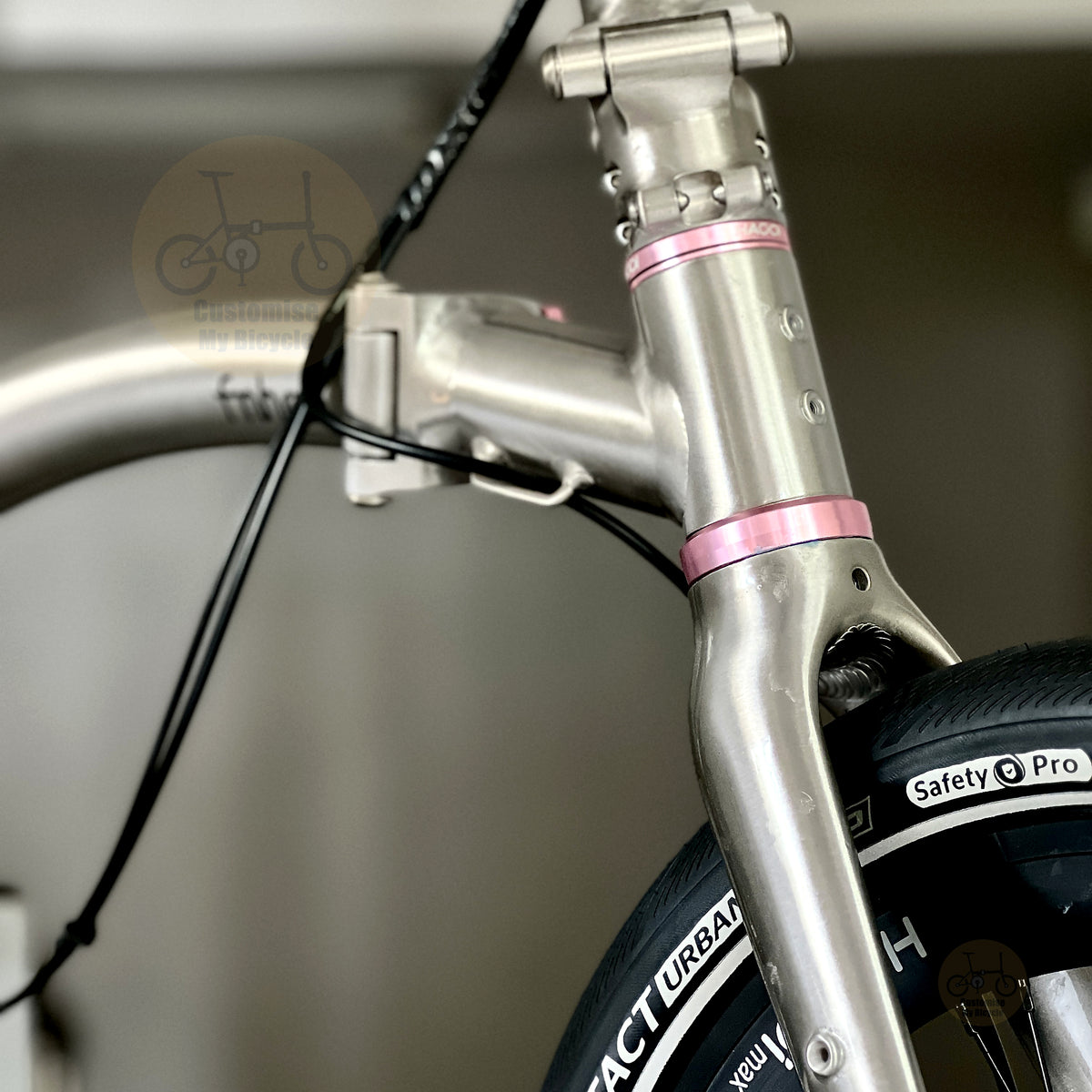 Fnhon GT20 20" Metallic Titanium folding bike with Lightweight aluminium alloy body