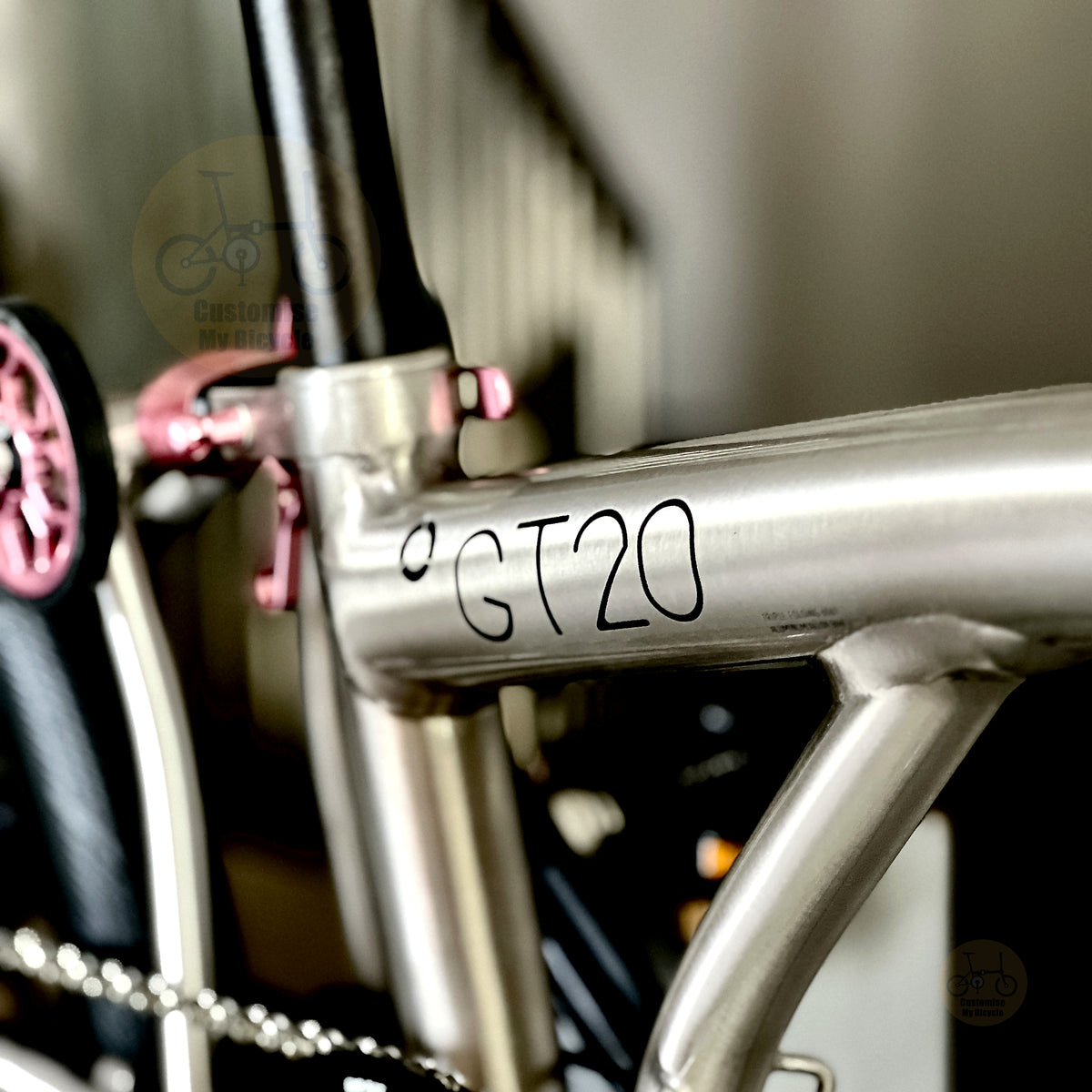 Fnhon GT20 20" Metallic Titanium folding bike with IIIPRO Ivar hydraulic disc brake