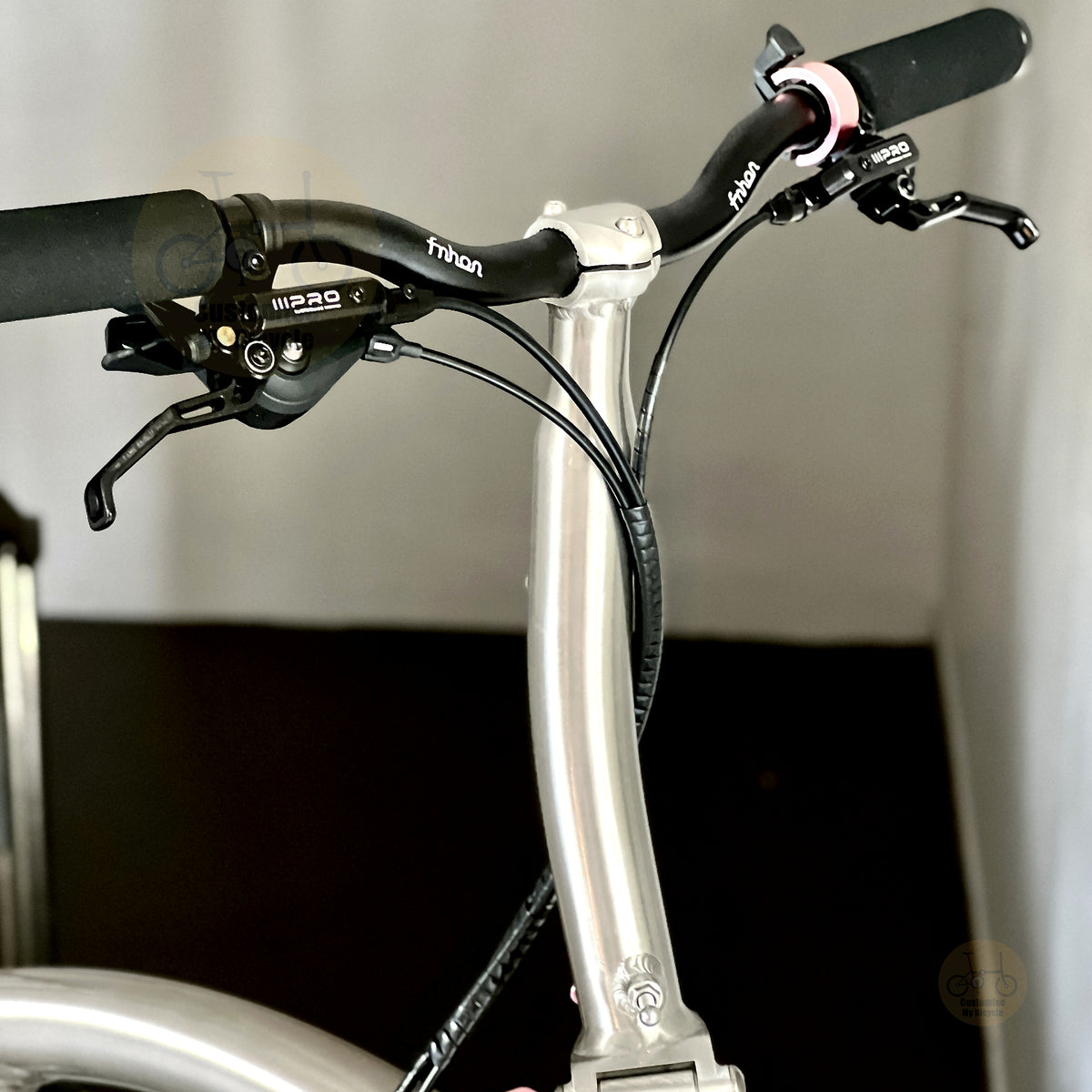 Fnhon GT20 20" Metallic Titanium folding bike with IIIPRO Ivar hydraulic disc brake