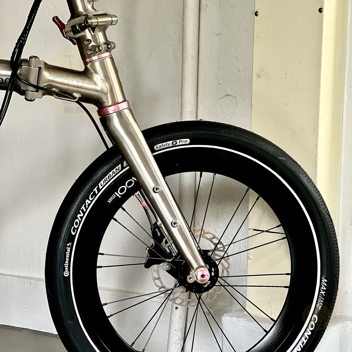 Fnhon GT20 20" Metallic Titanium folding bike with Lightweight aluminium alloy body