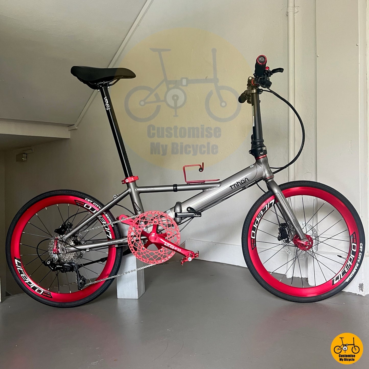 Fnhon Monsoon 22 Folding Bike With Shimano 105 And Hydraulic Brakes For PCN Riders  
