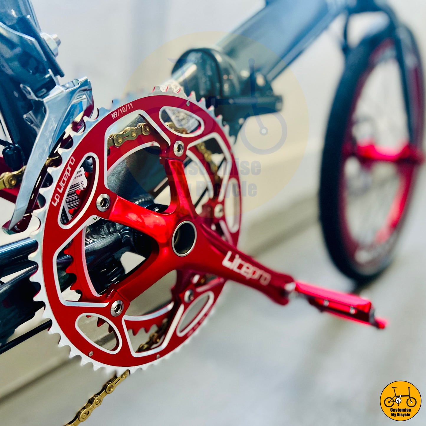 Fnhon Monsoon 20” • Shimano 20s • Dolphin Grey + Red