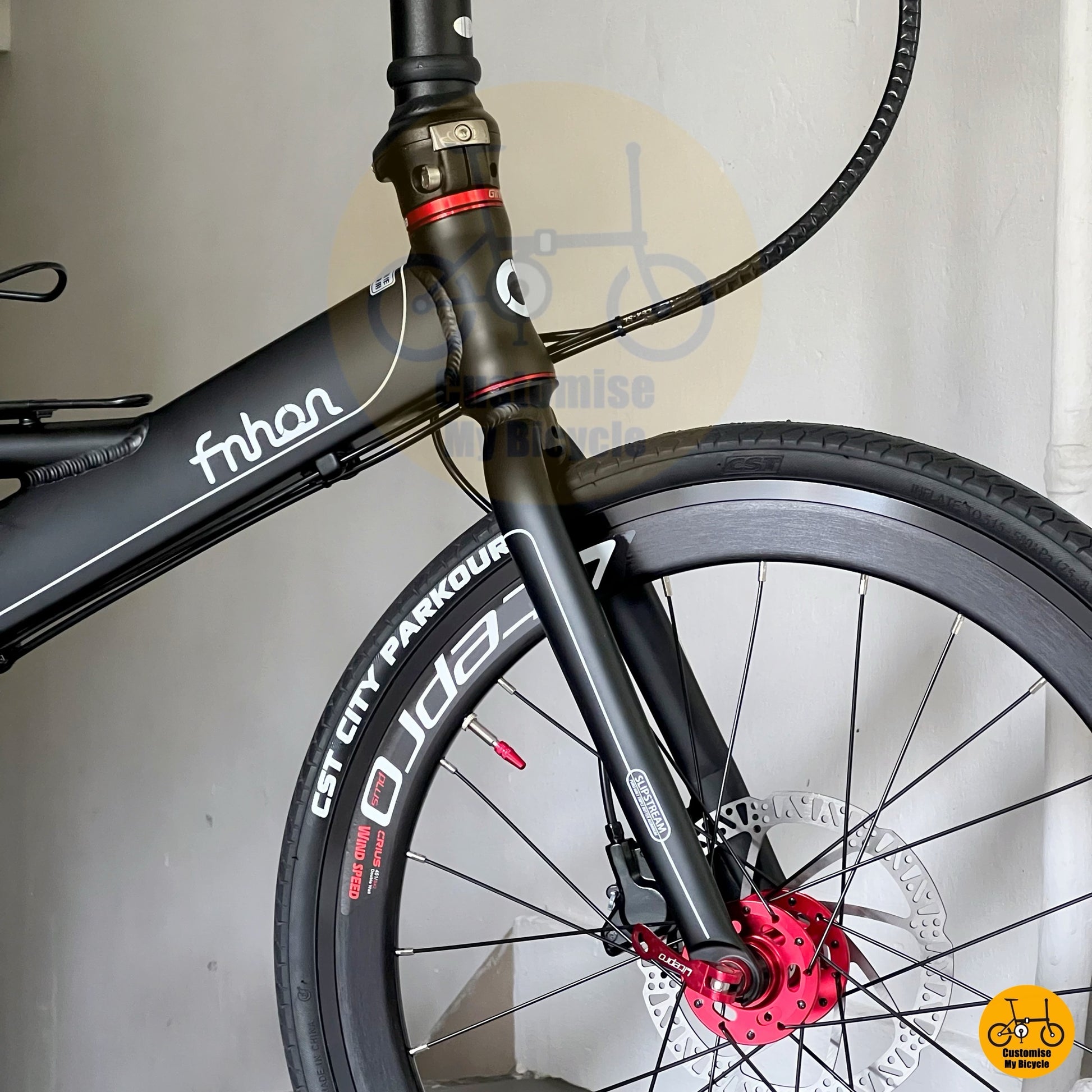 CST speedy tyres folding bike
