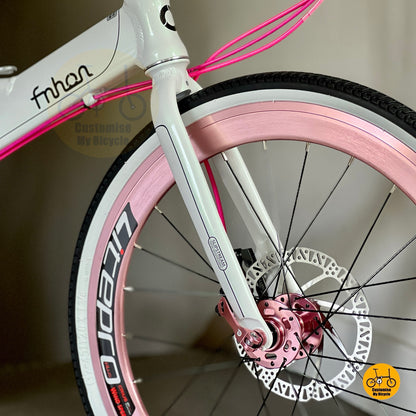 INNOVA white wall tyre on folding bicycle
