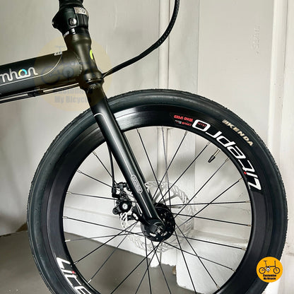 Litepro wheels equipped Fnhon Storm Matte Black folding bicycle
