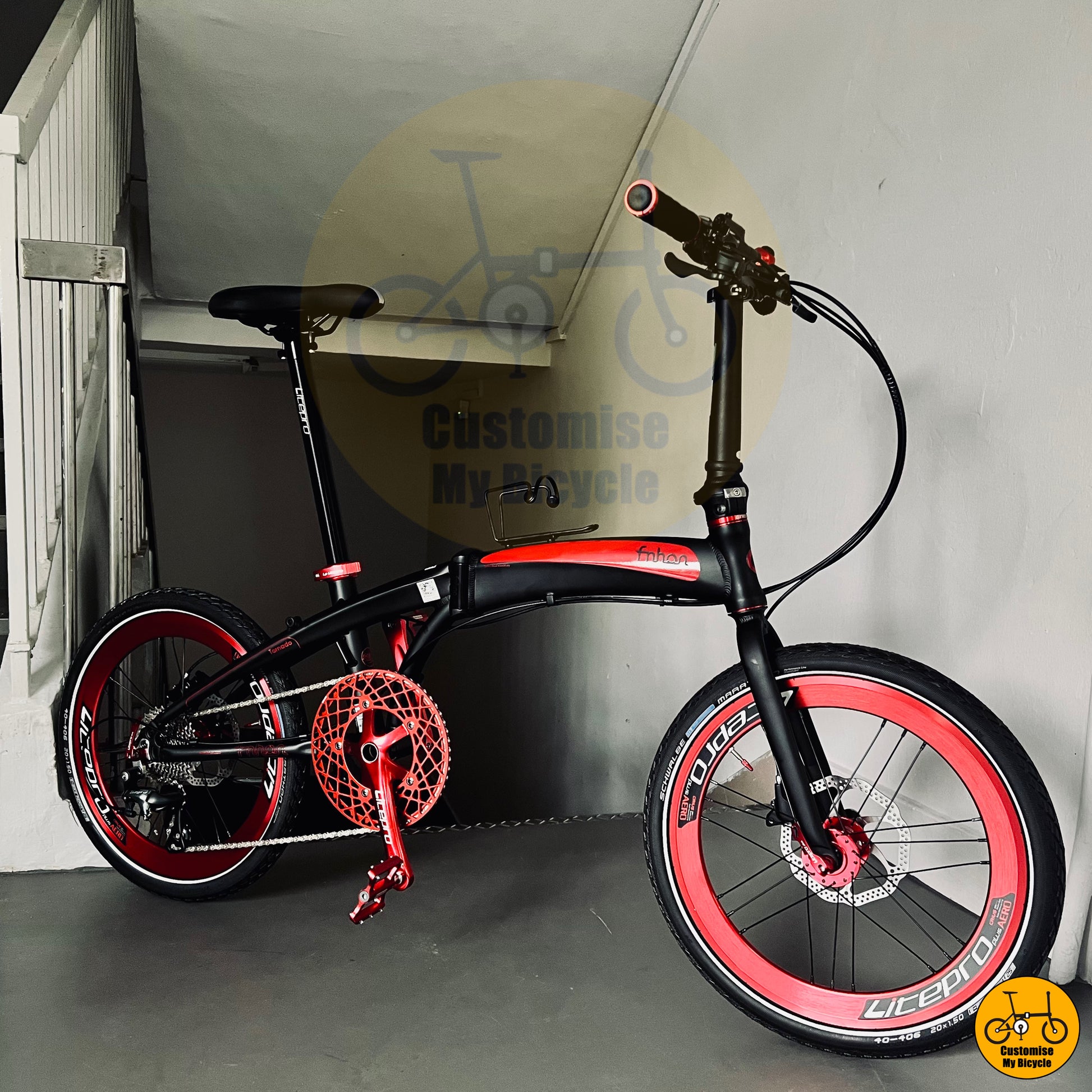 Responsive Handling Fnhon Tornado 20-Inch Folding Bike – Built for Precise Control
