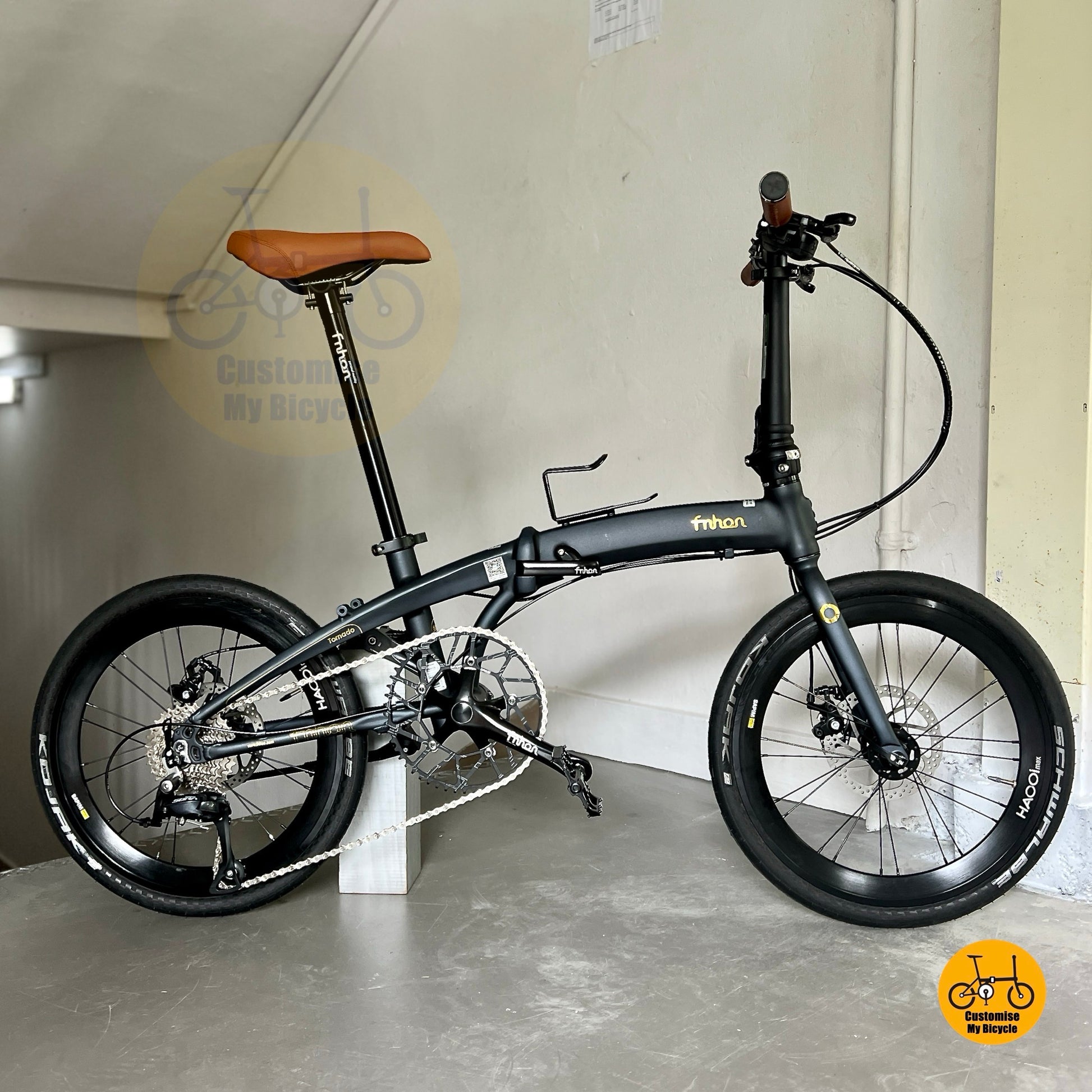 Basikal Lipat Fnhon Mini Tornado 20 Inci Ringan Dengan Shimano 9 Gear Untuk Bandar
