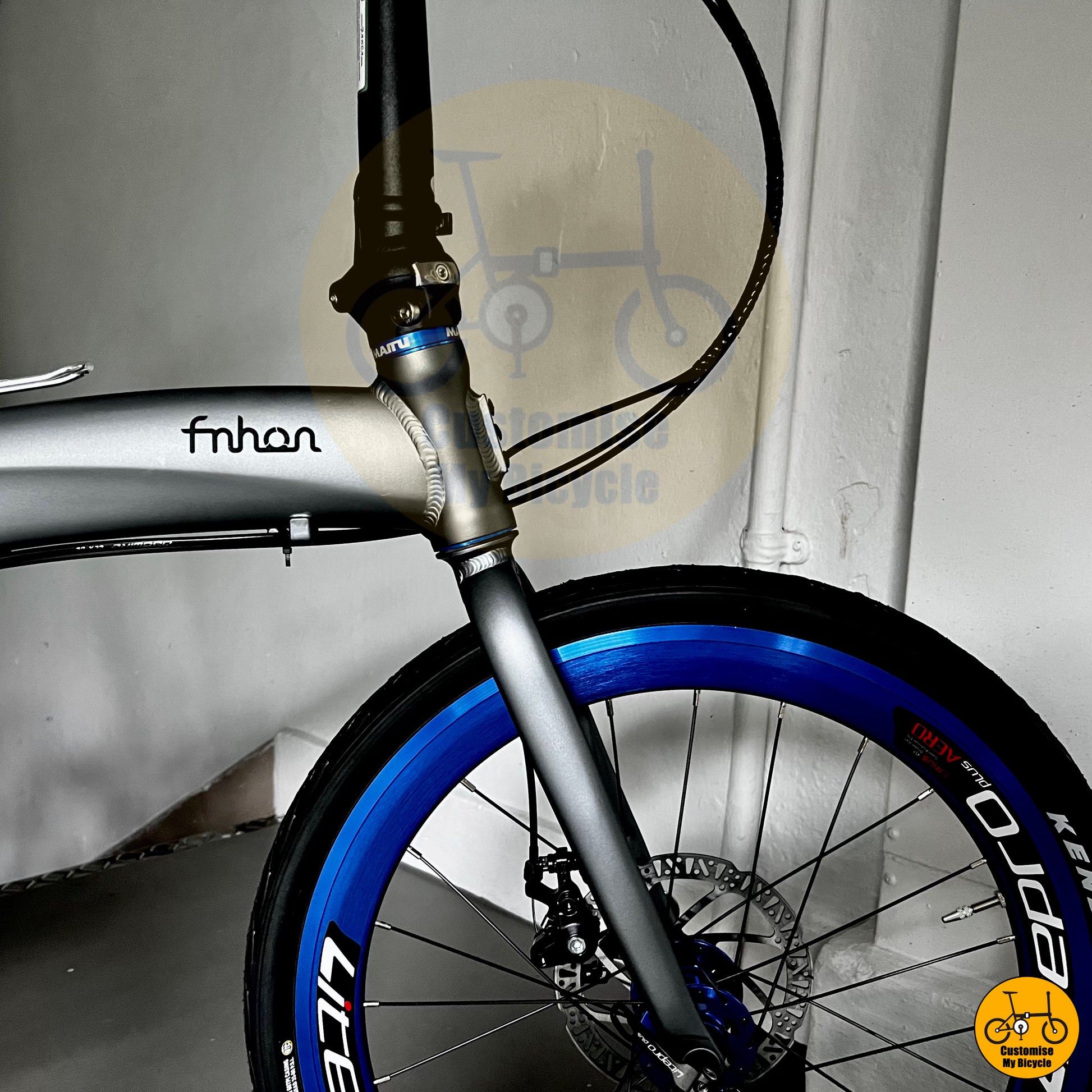 Litepro Blue Wheelset Fnhon Tornado 22-Inch Foldable Bicycle – A Stylish & Smooth Ride
