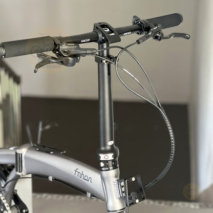Fnhon Tornado 20" Carbon Grey folding bike with SHIMANO hydraulic disc brake