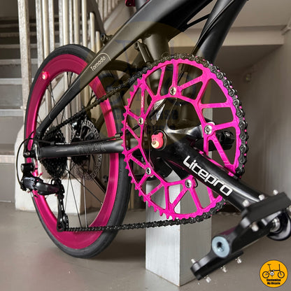 Fnhon Tornado 22” • Shimano 9s • Matte Black + Pink