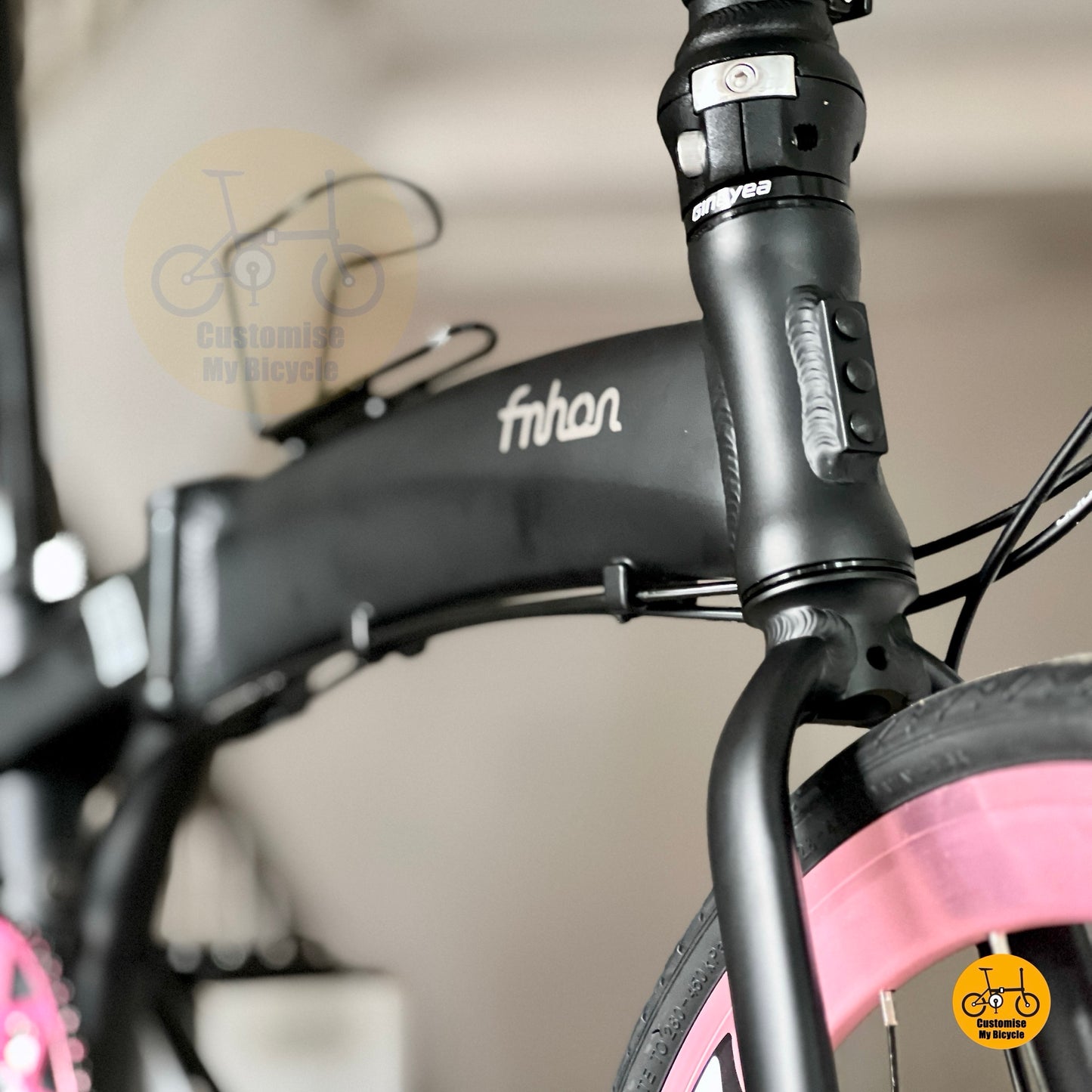 Basikal Lipat Fnhon Tornado 22 Inci Shimano 9 Kelajuan Ringan Untuk Bandar
