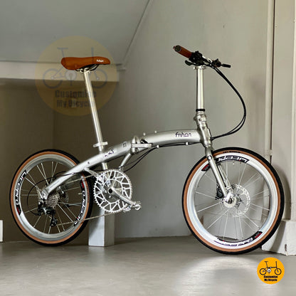 风行 PD2018 Wind 22寸 折叠车 银色 禧玛诺 Tiagra 10速 液压刹 高性能轻量铝合金车架